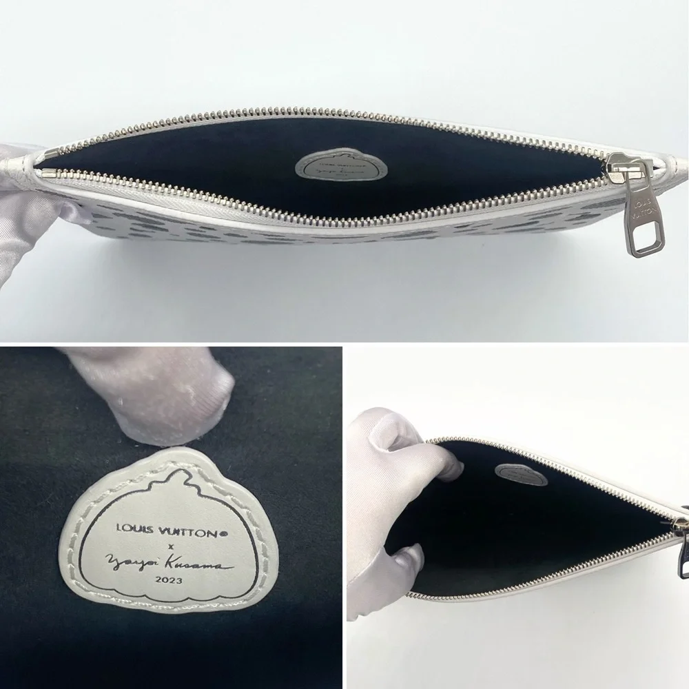 ⭐️LTD⭐️Louis Vuitton X Yayoi Kusama Monogram Empreinte Neverfull Dots Pochette - Picture 11 of 16